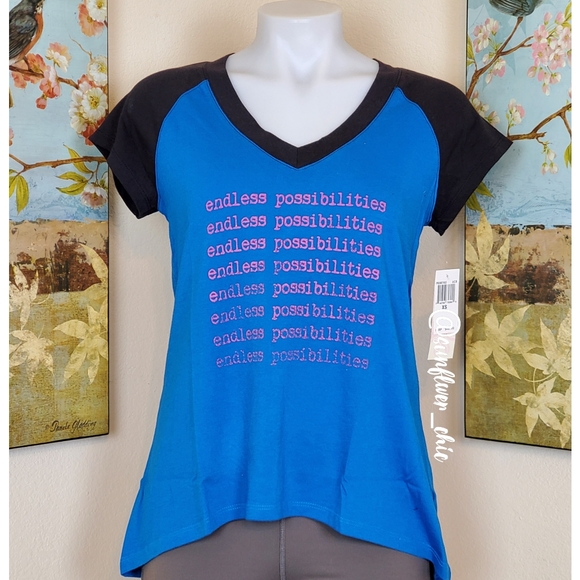 [NEW] Pink Lotus Baseball Style Yoga Tee - Picture 3 of 11